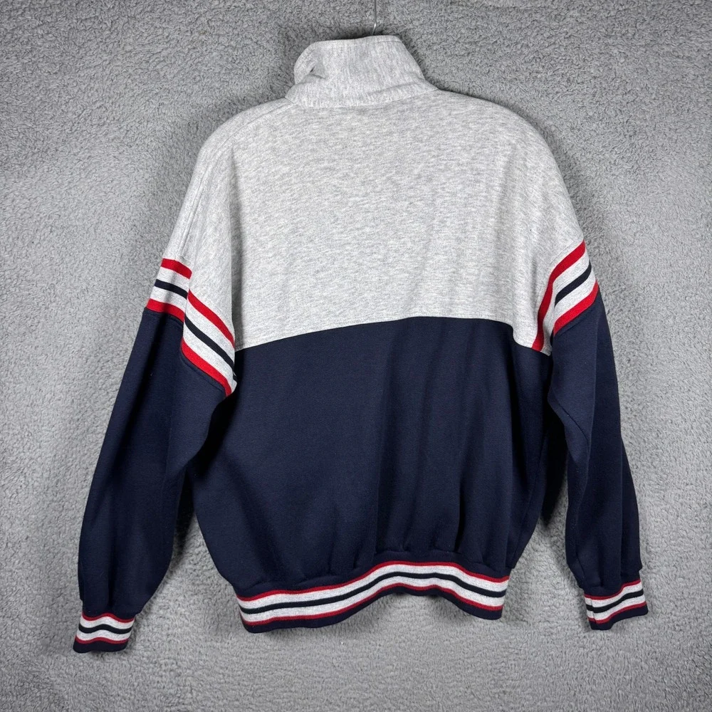 Christian Dior Monsieur Vintage Track Jacket Navy Gray Colorblock Striped XL